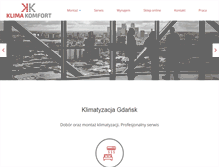 Tablet Screenshot of klima-komfort.pl